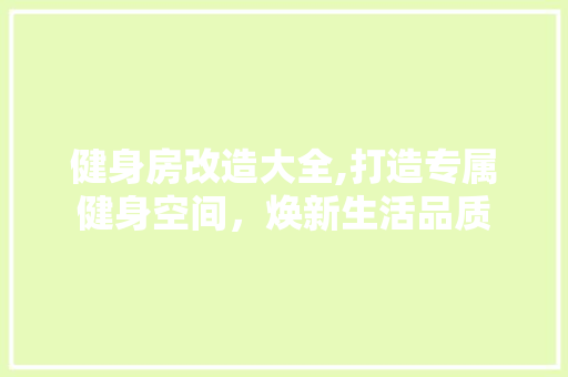 健身房改造大全,打造专属健身空间，焕新生活品质 地面装修