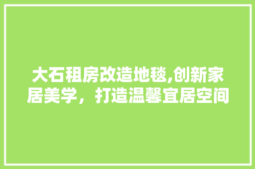 大石租房改造地毯,创新家居美学，打造温馨宜居空间