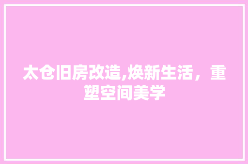太仓旧房改造,焕新生活，重塑空间美学 地面装修