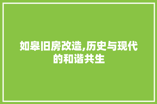 如皋旧房改造,历史与现代的和谐共生 建筑设计