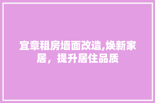 宜章租房墙面改造,焕新家居,提升居住品质 装修攻略 宜章租房墙面改造,焕新家居,提升居住品质 装修攻略