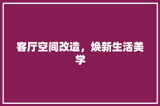 客厅空间改造，焕新生活美学 隔断设计
