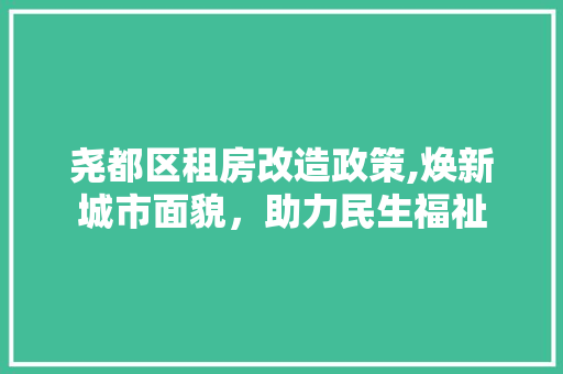 尧都区租房改造政策,焕新城市面貌，助力民生福祉 门窗装修