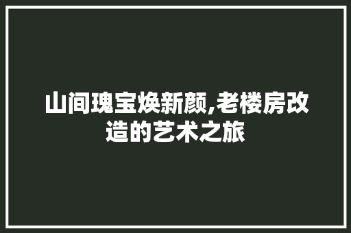 山间瑰宝焕新颜,老楼房改造的艺术之旅