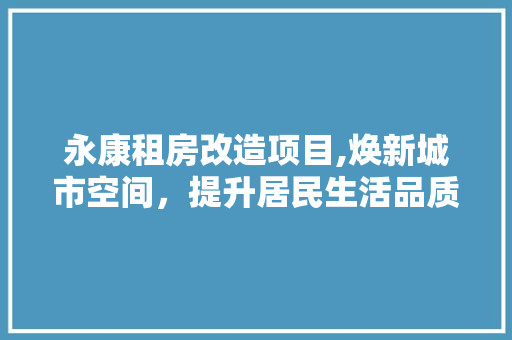 永康租房改造项目,焕新城市空间，提升居民生活品质