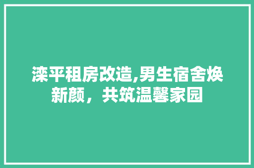滦平租房改造,男生宿舍焕新颜，共筑温馨家园