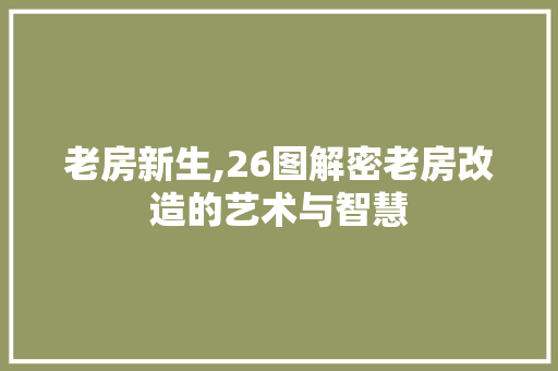 老房新生,26图解密老房改造的艺术与智慧 门窗装修