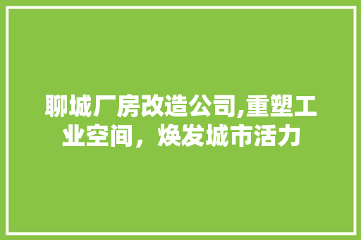 聊城厂房改造公司,重塑工业空间，焕发城市活力 地面装修