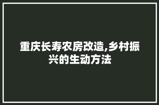 重庆长寿农房改造,乡村振兴的生动方法 隔断设计