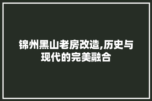锦州黑山老房改造,历史与现代的完美融合 门窗装修