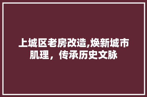 上城区老房改造,焕新城市肌理，传承历史文脉 装修材料