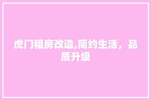 虎门租房改造,简约生活，品质升级 隔断设计