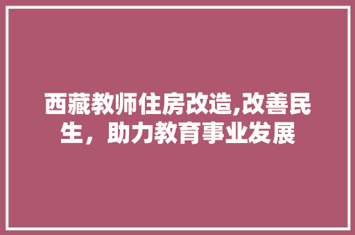 西藏教师住房改造,改善民生，助力教育事业发展