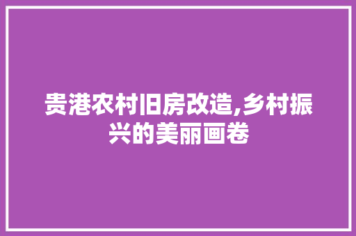 贵港农村旧房改造,乡村振兴的美丽画卷 建筑设计 贵港农村旧房改造,乡村振兴的美丽画卷 建筑设计
