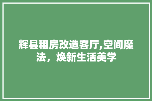 辉县租房改造客厅,空间魔法，焕新生活美学 地面装修