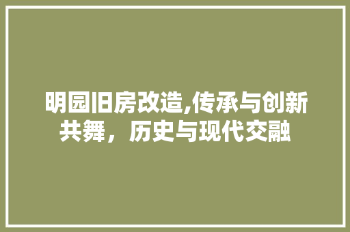 明园旧房改造,传承与创新共舞，历史与现代交融 隔断设计