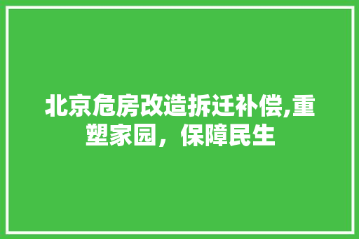 北京危房改造拆迁补偿,重塑家园，保障民生