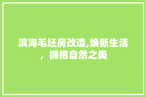 滨海毛坯房改造,焕新生活，拥抱自然之美 景观设计