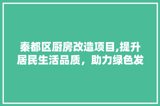 秦都区厨房改造项目,提升居民生活品质,助力绿色发展 庭院装修 秦都区厨房改造项目,提升居民生活品质,助力绿色发展 庭院装修