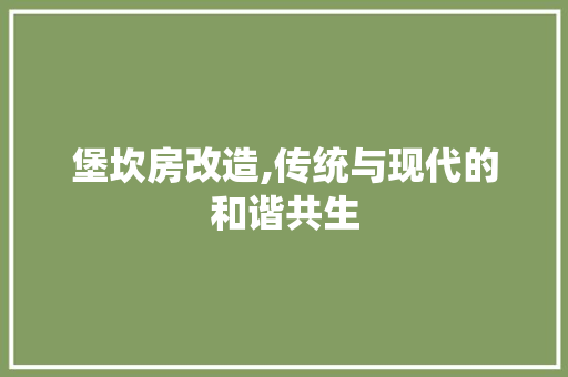 堡坎房改造,传统与现代的和谐共生 墙面装饰