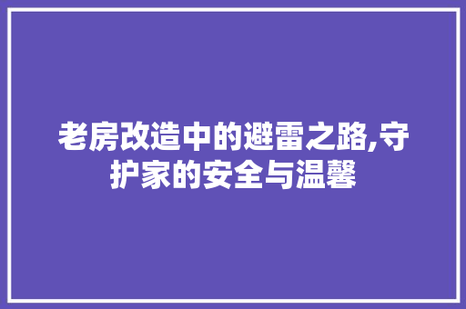 老房改造中的避雷之路,守护家的安全与温馨