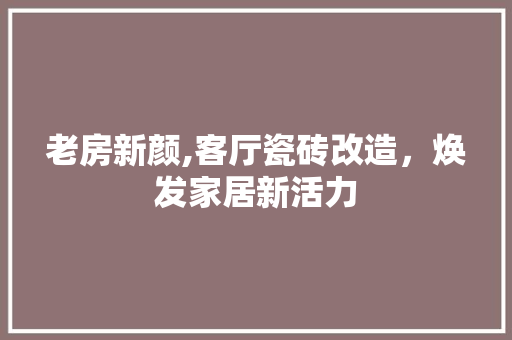 老房新颜,客厅瓷砖改造，焕发家居新活力