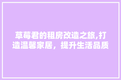 草莓君的租房改造之旅,打造温馨家居，提升生活品质 庭院装修
