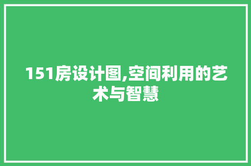 151房设计图,空间利用的艺术与智慧 隔断设计