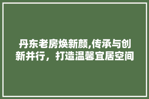 丹东老房焕新颜,传承与创新并行，打造温馨宜居空间