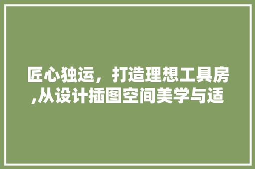 匠心独运，打造理想工具房,从设计插图空间美学与适用性