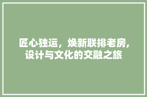 匠心独运,焕新联排老房,设计与文化的交融之旅 隔断设计 匠心独运,焕新联排老房,设计与文化的交融之旅 隔断设计