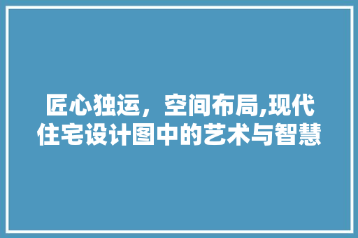 匠心独运，空间布局,现代住宅设计图中的艺术与智慧