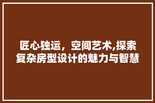 匠心独运，空间艺术,探索复杂房型设计的魅力与智慧 地面装修