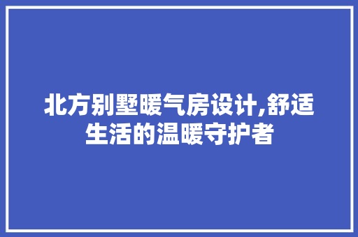 北方别墅暖气房设计,舒适生活的温暖守护者