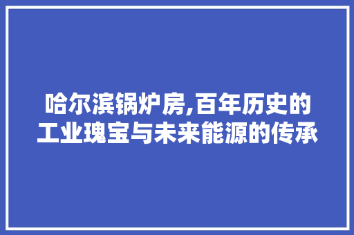 哈尔滨锅炉房,百年历史的工业瑰宝与未来能源的传承 装修攻略