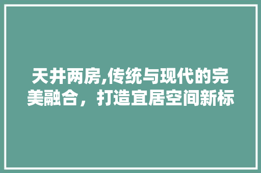 天井两房,传统与现代的完美融合，打造宜居空间新标杆 地面装修