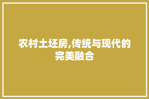 农村土坯房,传统与现代的完美融合 门窗装修