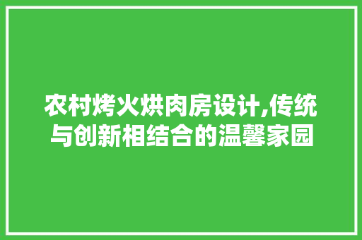 农村烤火烘肉房设计,传统与创新相结合的温馨家园