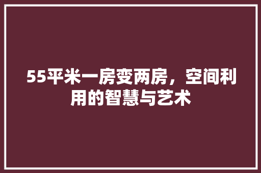 55平米一房变两房，空间利用的智慧与艺术 门窗装修