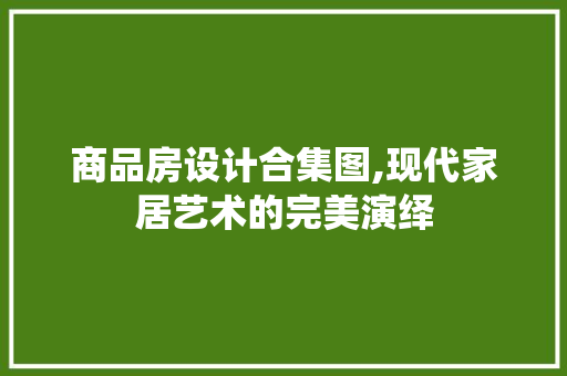 商品房设计合集图,现代家居艺术的完美演绎 地面装修