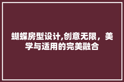 蝴蝶房型设计,创意无限，美学与适用的完美融合 地面装修