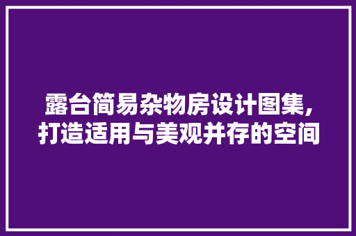露台简易杂物房设计图集,打造适用与美观并存的空间