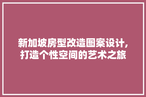 新加坡房型改造图案设计,打造个性空间的艺术之旅