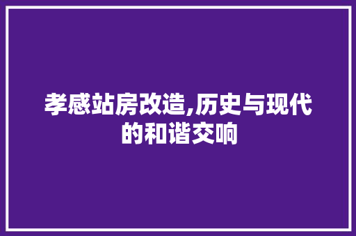 孝感站房改造,历史与现代的和谐交响