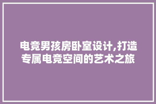 电竞男孩房卧室设计,打造专属电竞空间的艺术之旅