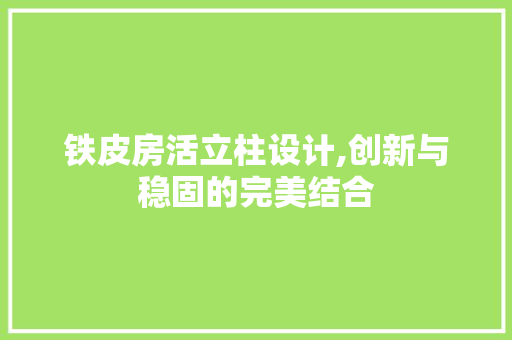 铁皮房活立柱设计,创新与稳固的完美结合