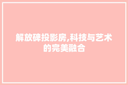 解放碑投影房,科技与艺术的完美融合 装修材料