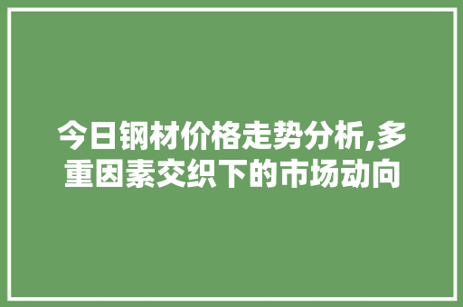 今日钢材价格走势分析,多重因素交织下的市场动向 墙面装饰