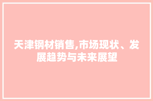 天津钢材销售,市场现状、发展趋势与未来展望