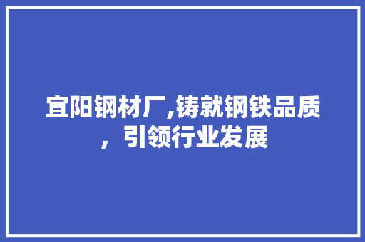 宜阳钢材厂,铸就钢铁品质，引领行业发展